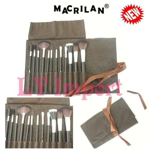 Macrilan Kit Luxo 12 Pincéis Com Estojo