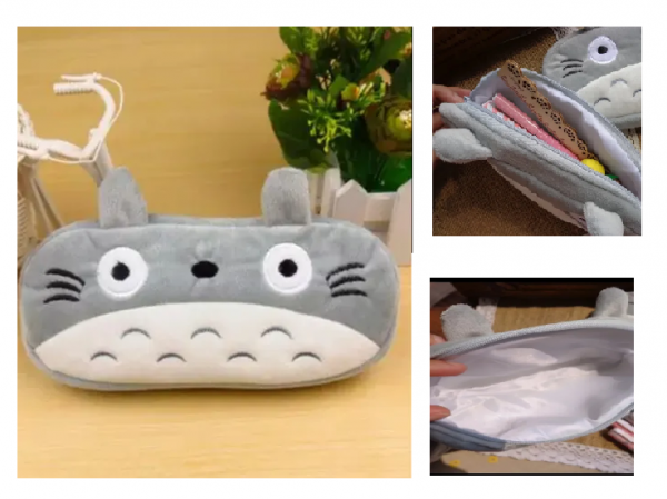 Totoro Ghibli Estojo/necessaire Pelúcia Com Forro