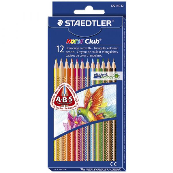 Staedtler Noris Club caixa de lápis de cor -12 Cores