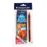 Staedtler Lapis De Cor Noris Club Jumbo C/ 6 Cores + Lapis128 NC6P