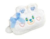 Estojo Ursinho De Pelúcia Kawaii Branco Bordado