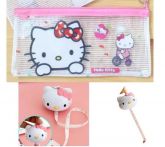 it Kawaii Hello Kitty Estojo E Mini Fita Métrica
