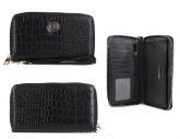 Carteira Feminina Shoestock Wild Croco Preta